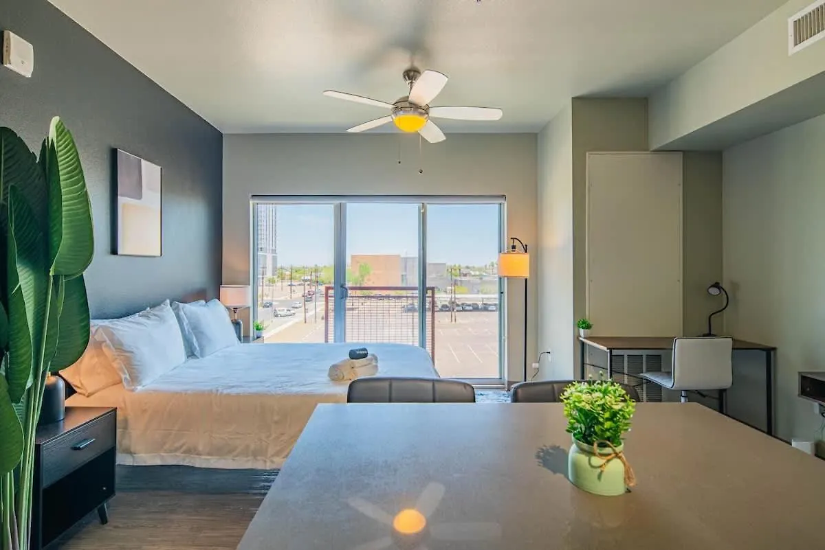 דירה פיניקס Cozy Studio Dt, Parking, Gym, W-D, Roosevelt Row ארצות הברית